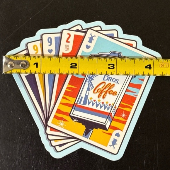 Dutch Bros Coffee Playing Cards Theme Collectible Sticker Coffee Decal - Picture 4 of 4